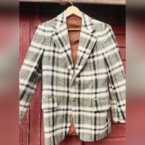 Vintage Wool Tweed Sport Coat | Heritage Tailoring | Horn Buttons